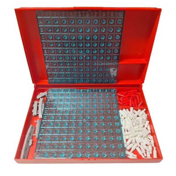 1970s Battleship Replacement Pieces Red Boats Pegs Travel Aircraft Carrier - Picture 1 of 7